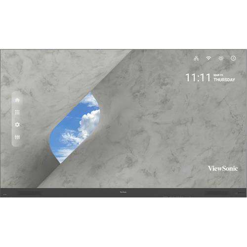 Viewsonic  Écran d'affichage dynamique Écran plat de signalisation numérique 4,14 m (163") LCD Wifi 600 cd/m² Full HD Noir Android 9.0 - LDP163-181