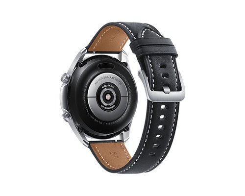 Samsung Galaxy Watch3 3,56 cm (1.4") AMOLED 45 mm Numérique 360 x 360 pixels Écran tactile Argent Wifi GPS (satellite) - SM-R840NZSAXAC