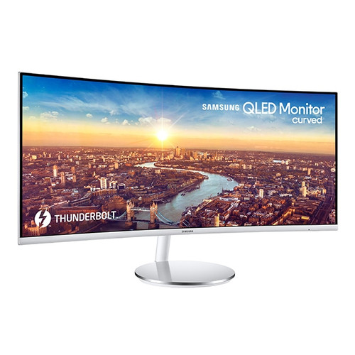 Samsung C34J791WTN écran plat de PC 86,4 cm (34") 3440 x 1440 pixels UltraWide Quad HD QLED Argent - LC34J791WTNXZA