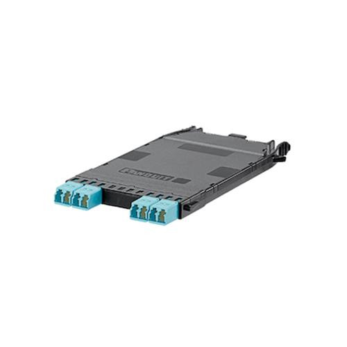 Panduit  adaptateur de fibres optiques LC/MPO 1 pièce(s) Noir, Turquoise - FHC3ZO-08-10BN