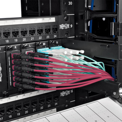 Tripp Lite  câble InfiniBand et à fibres optiques MPO/MTP CMP Noir, Magenta - N845-15M-12-MG