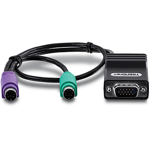 Trendnet  câble PS/2 0,4 m 2x 6-p Mini-DIN Noir - TK-CAT5P