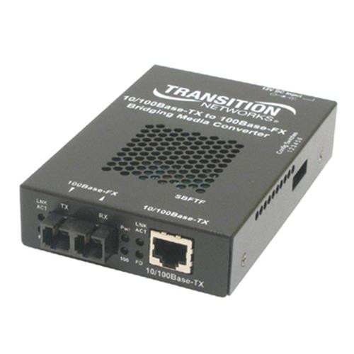Transition Networks SBFTF1011-105 convertisseur de support réseau 100 Mbit/s 1300 nm Multimode Noir - SBFTF1011-105-NA