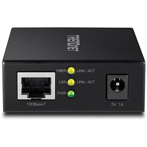 Trendnet  convertisseur de support réseau 100 Mbit/s Multimode, Monomode Noir - TFC-FSFP