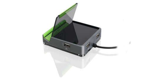iogear  station d'accueil Tablette/Smartphone Noir, Gris - GE1337M