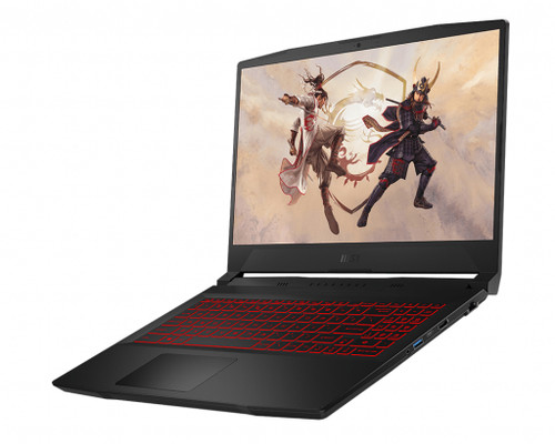 MSI Gaming  Katana Intel® Core™ i7 i7-12700H Ordinateur portable 39,6 cm (15.6") Full HD 16 Go DDR4-SDRAM 512 Go SSD NVIDIA GeForce RTX 3060 Wi-Fi 6 (802.11ax) Windows 11 Home Noir - GF66 12UE-004CA
