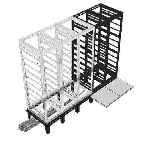 Middle Atlantic Products Raised Floor Support Angles 1 Bay for WRK 27"/32" - WANGLE-1