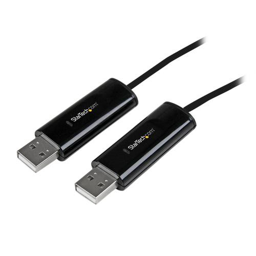 StarTech.com Câble KM USB 2.0 avec transfert de données - Switch USB clavier souris pour PC et Mac - SVKMS2