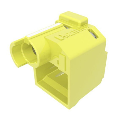 Panduit  bloqueur de port Verrouillage du port RJ-45 Jaune Polycarbonate (PC) 10 pièce(s) - PSL-DCPLRE-YL
