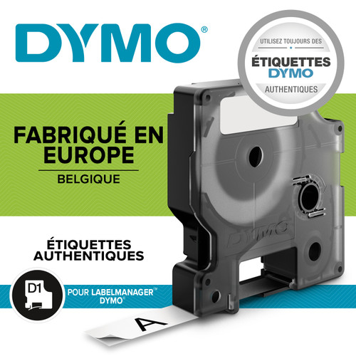 DYMO D1 - Standard Étiquettes - Noir sur blanc - 24mm x 7m - S0720930
