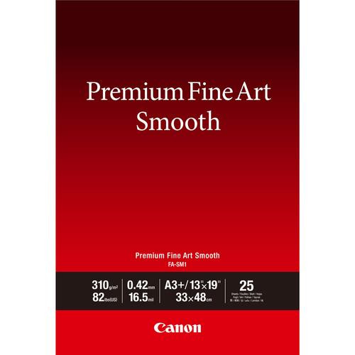 Canon Papier A3 Plus beaux-arts lisse Premium FA-SM1 - 25 feuilles - 1711C004