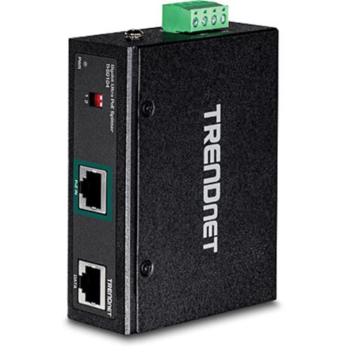Trendnet  séparateur voix-données Connexion Ethernet, supportant l'alimentation via ce port (PoE) Noir - TI-SG104