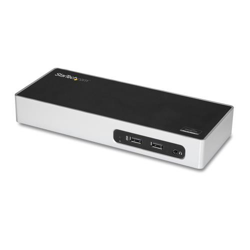 StarTech.com Station d'Accueil USB 3.0 à Double Écran - Dock Universel Type-A pour PC/Ordinateur Portable avec HDMI et DVI/VGA - Hub USB 3.1 Gen 1 5Gbps à 6 Ports, Gbe, Audio - Windows & Mac - DK30ADD