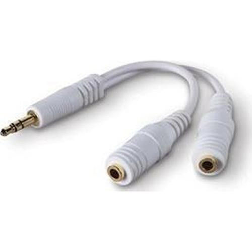 Belkin 1 x 3.5mm mail/2 x 3.5mm femail câble audio 3,5mm Blanc - F8V234