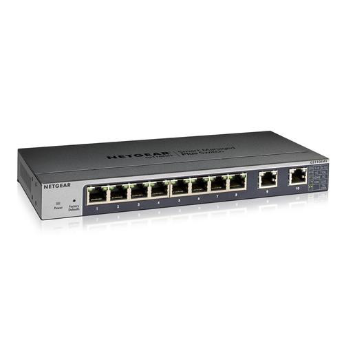 NETGEAR GS110EMX Géré L2/L3 Gigabit Ethernet (10/100/1000) Noir - GS110EMX-100NAS
