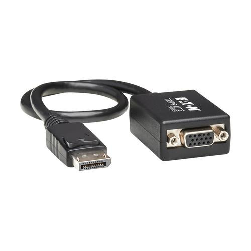 Tripp Lite  câble vidéo et adaptateur 0,31 m VGA (D-Sub) DisplayPort Noir - P134-001-VGA