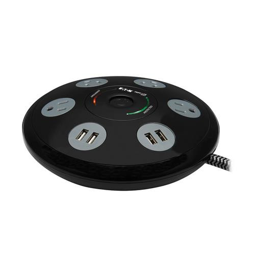 Tripp Lite  protection surtension Noir, Gris 4 sortie(s) CA 120 V 1,83 m - TLP406USBUFO