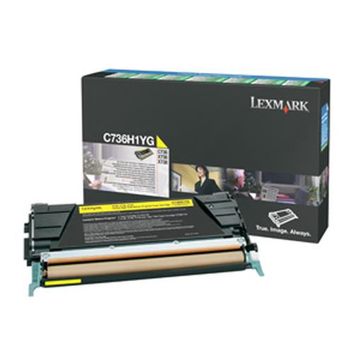 Lexmark  Cartouche de toner 1 pièce(s) Original Jaune - C736H1YG
