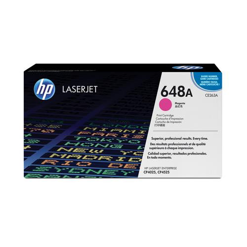 HP 648A toner LaserJet magenta authentique - CE263A