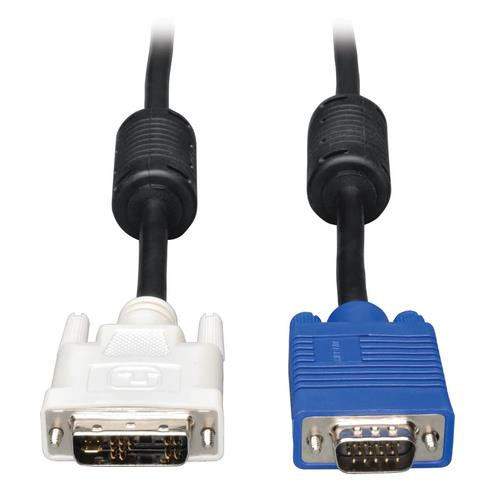 Tripp Lite  câble vidéo et adaptateur 3,05 m DVI-A VGA (D-Sub) Noir, Bleu, Blanc - P556-010