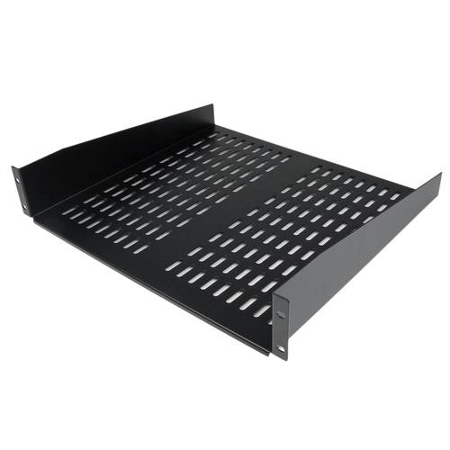 StarTech.com Etagère cantilever ventilée pour rack de serveur universel 2U 16 pouces - Etagère d'armoire serveur fixe - 22 kg - CABSHELFV