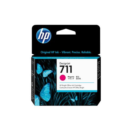 HP 711 cartouche d'encre DesignJet magenta, 29 ml - CZ131A