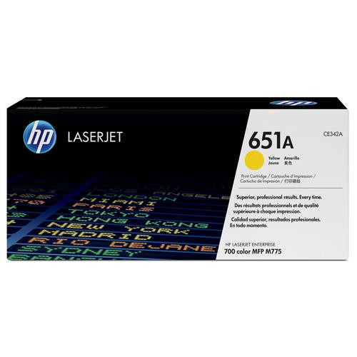 HP 651A toner LaserJet jaune authentique - CE342A