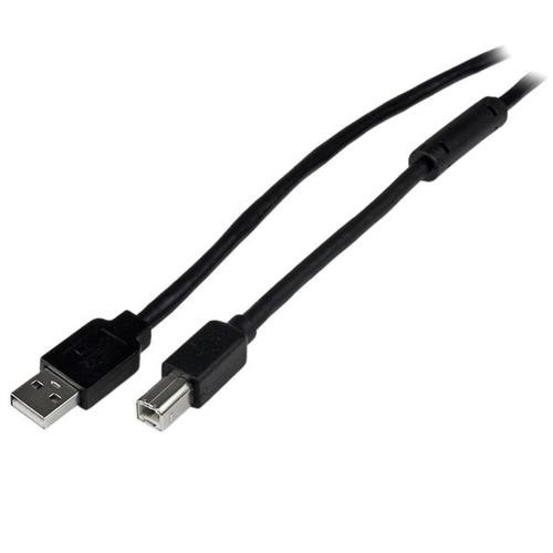 StarTech.com Câble USB Actif A vers B 20 m - M/M - Noir - USB2HAB65AC