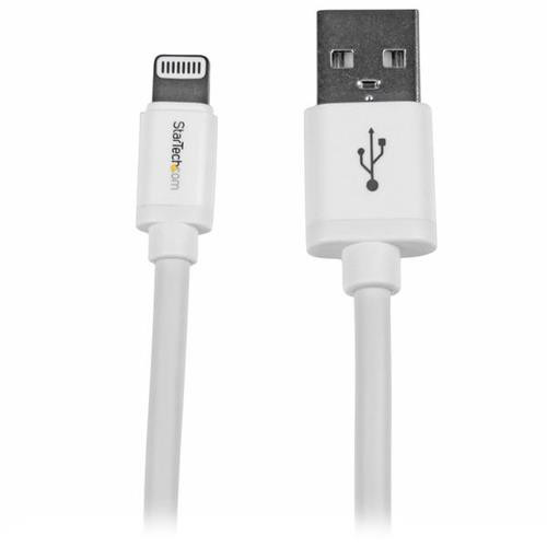 StarTech.com Câble Apple Lightning vers USB pour iPhone, iPod, iPad - 2 m Blanc - USBLT2MW