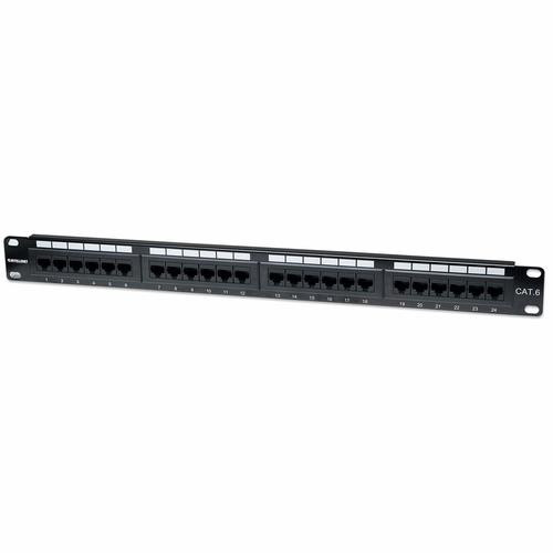 Intellinet Panneau de brassage Cat6, UTP, 24 ports, 1U, noir - 520959