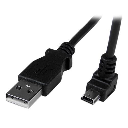 StarTech.com Câble Mini USB 2 m - A vers Mini B coudé 90° vers le bas - USBAMB2MD