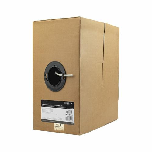 StarTech.com Câble Ethernet Cat 6 en Vrac - 304,8 m - Solide - Classé CMR - Gris - Conforme TAA - WIR6CMRGR