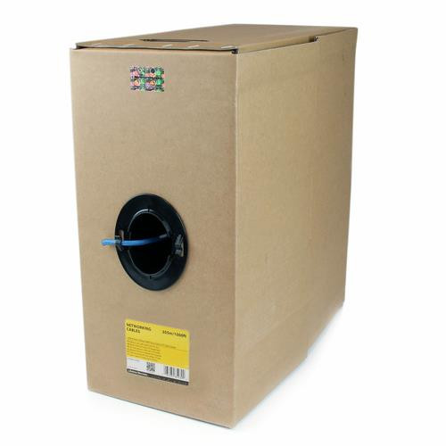 StarTech.com Câble Ethernet Cat 6 en Vrac - 304,8 m - Solide - Classé CMR - Bleu - Conforme TAA - WIR6CMRBL