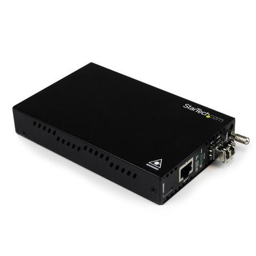 StarTech.com Convertisseur GbE sur Fibre Optque avec Gestion OAM - Multimode LC 500 m - Conforme à 802.3ah - ET91000LCOAM