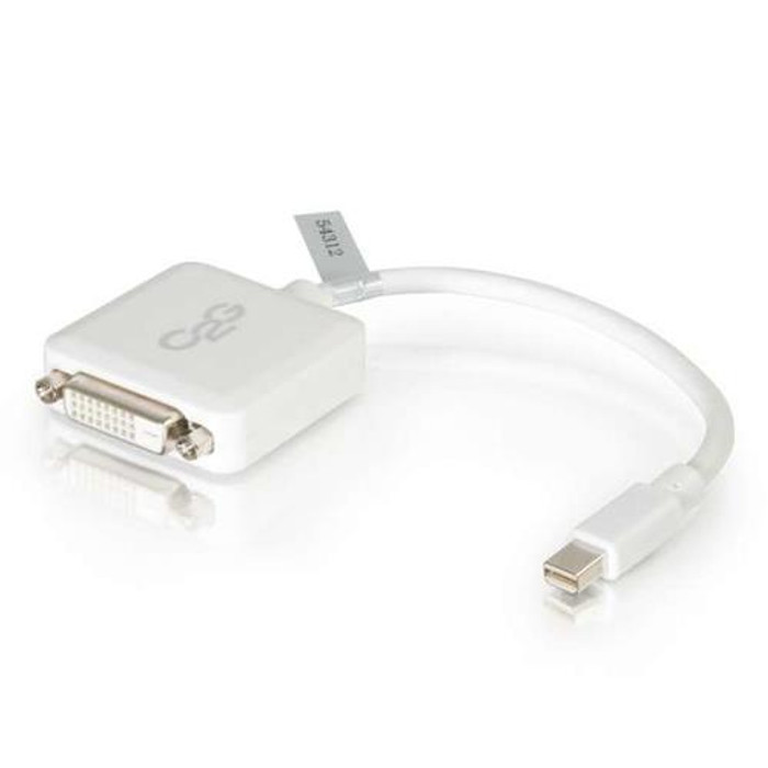 C2G  câble vidéo et adaptateur 0,2 m Mini DisplayPort DVI-D Blanc - 54312
