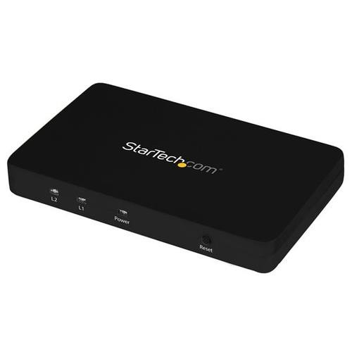 StarTech.com Splitter vidéo HDMI 4K à 2 ports - Répartiteur HDMI 1 x 2 avec boîtier en aluminium - ST122HD4K