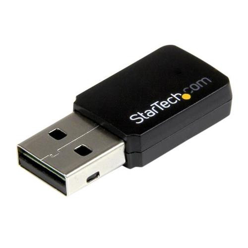 StarTech.com Mini adaptateur USB 2.0 réseau sans fil AC600 double bande - Clé USB WiFi 802.11ac 1T1R - USB433WACDB