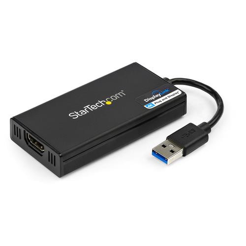 StarTech.com Adaptateur vidéo multi-écrans USB 3.0 vers HDMI - Carte graphique externe certifié DisplayLink - Ultra HD 4k - USB32HD4K