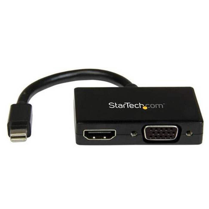 StarTech.com Adaptateur audio / vidéo de voyage - Convertisseur 2-en-1 Mini DisplayPort vers HDMI ou VGA - MDP2HDVGA