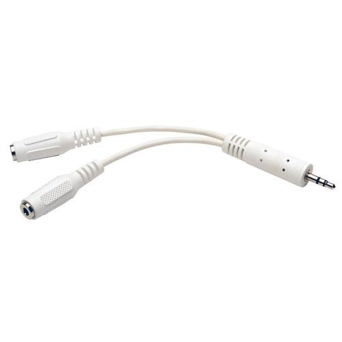 Tripp Lite  câble audio 0,15 m 3,5mm 2 x 3.5mm Blanc - P313-06N-WH