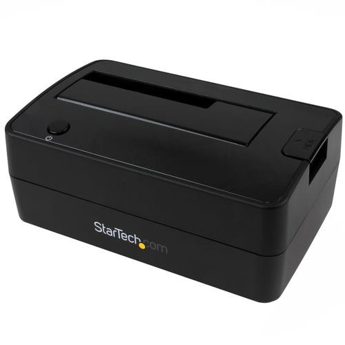 StarTech.com Station d'Accueil pour Disque Dur USB 3.1 à SATA à Baie Unique, Dock pour Disque Dur USB 3.1 (10 Gbps), Station d'Accueil pour HDD/SSD Externe 2.5/3.5" SATA III, Chargement par le Haut - SDOCKU313