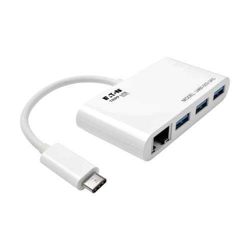 Tripp Lite  station d'accueil USB 3.2 Gen 1 (3.1 Gen 1) Type-C Blanc - U460-003-3AG