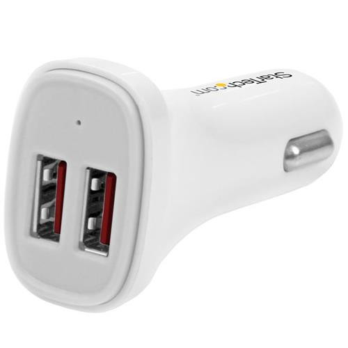 StarTech.com  chargeur d'appareils mobiles Universel Blanc Allume-cigare Auto - USB2PCARWHS