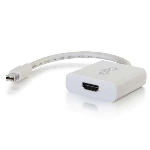 C2G  câble vidéo et adaptateur Mini DisplayPort HDMI Type A (Standard) Blanc - 54308