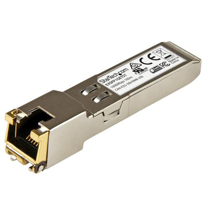 StarTech.com Module SFP GBIC compatible Juniper EX-SFP-1GE-T - Transceiver 10/100/1000BASE-T - EXSFP1GETST
