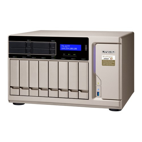QNAP TS-1277 NAS Tower AMD Ryzen™ 7 1700 64 Go DDR4 0 To QNAP Turbo System Bronze - TS-1277-1700-64G-US