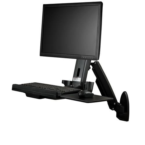StarTech.com Support de bureau debout mural pour écran, clavier et souris - WALLSTS1