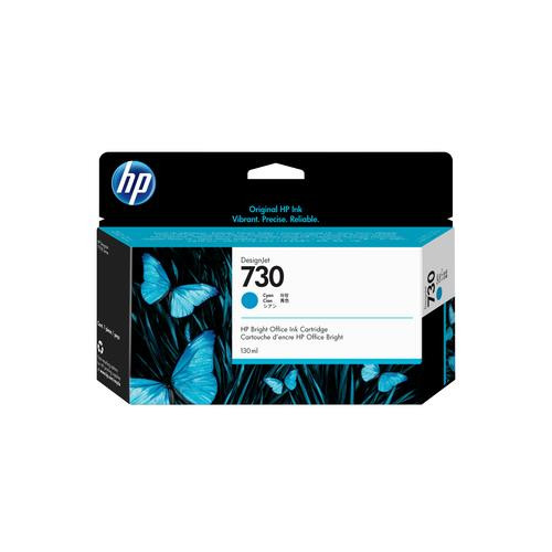 HP Cartouche d’encre 730 DesignJet cyan, 130 ml - P2V62A