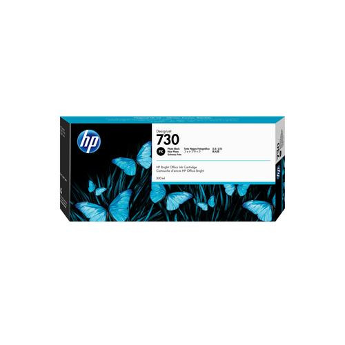 HP Cartouche d’encre 730 DesignJet noir photo, 300 ml - P2V73A