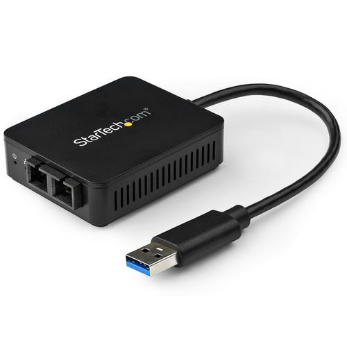StarTech.com Adaptateur réseau USB 3.0 vers fibre optique SC Gigabit Ethernet jusqu'à 550 m - US1GA30SXSC